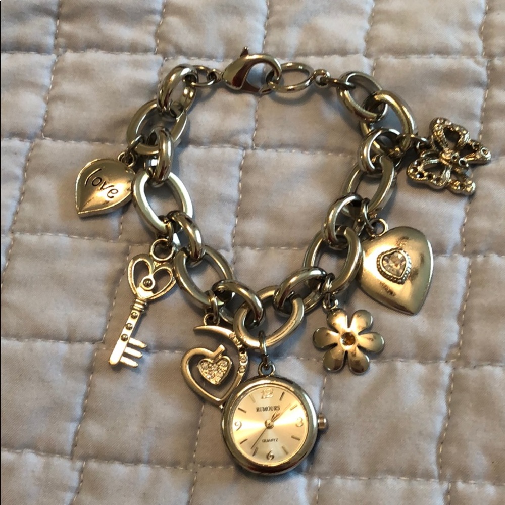 Bracelet with watch dangle